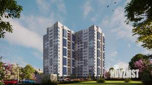 1-к квартира, строящийся дом, 45м2, 11/16 этаж