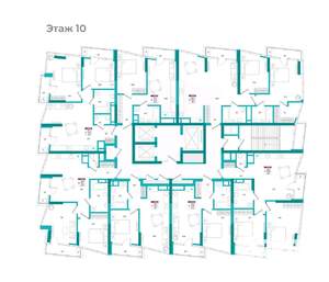 1-к квартира, вторичка, 42м2, 10/24 этаж