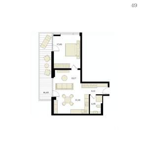 2-к квартира, вторичка, 60м2, 10/12 этаж