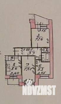 3-к квартира, вторичка, 65м2, 8/10 этаж