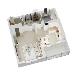 1-к квартира, вторичка, 38м2, 7/14 этаж