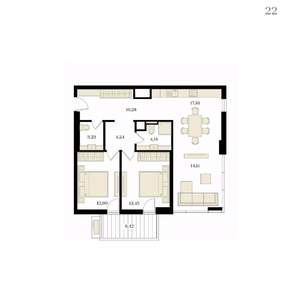 3-к квартира, вторичка, 81м2, 5/12 этаж