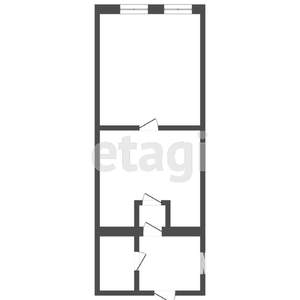 2-к квартира, вторичка, 35м2, 1/1 этаж
