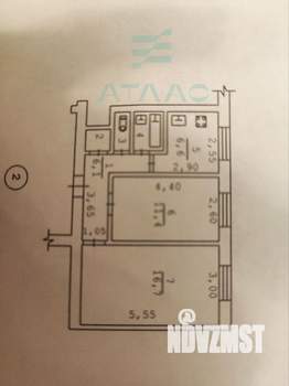 2-к квартира, вторичка, 45м2, 1/6 этаж