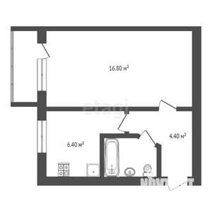 1-к квартира, вторичка, 31м2, 2/5 этаж