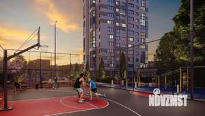 1-к квартира, строящийся дом, 45м2, 15/16 этаж