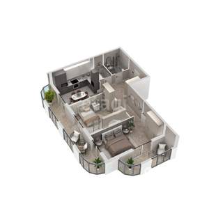 2-к квартира, вторичка, 72м2, 10/15 этаж