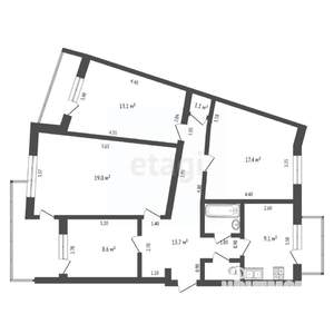 4-к квартира, вторичка, 86м2, 4/5 этаж