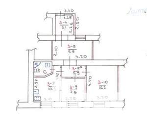 2-к квартира, вторичка, 59м2, 1/2 этаж