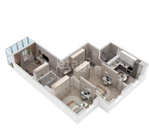 3-к квартира, вторичка, 81м2, 8/9 этаж