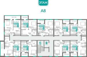 1-к квартира, вторичка, 36м2, 5/8 этаж