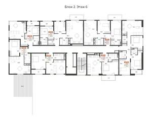 2-к квартира, вторичка, 68м2, 6/8 этаж
