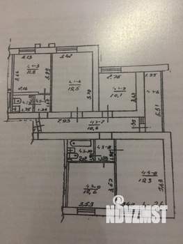 4-к квартира, вторичка, 105м2, 2/9 этаж