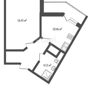 1-к квартира, вторичка, 39м2, 4/7 этаж
