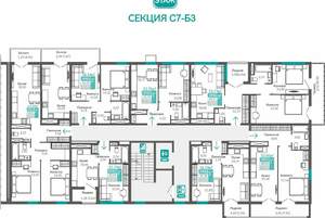 2-к квартира, вторичка, 69м2, 4/9 этаж