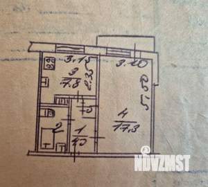 1-к квартира, вторичка, 35м2, 4/9 этаж