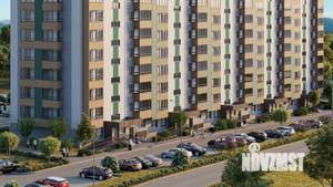 1-к квартира, строящийся дом, 47м2, 2/9 этаж