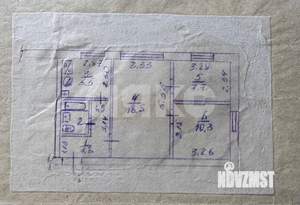 3-к квартира, вторичка, 50м2, 1/3 этаж