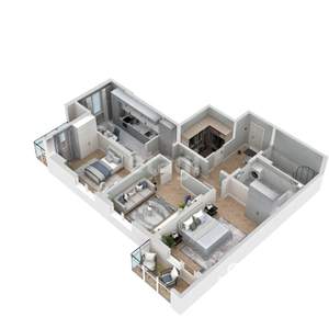 3-к квартира, вторичка, 103м2, 15/16 этаж