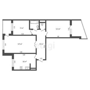 3-к квартира, вторичка, 67м2, 6/9 этаж