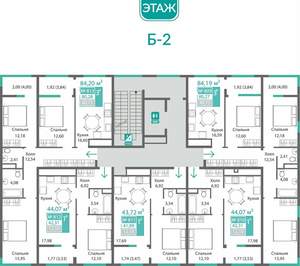 3-к квартира, вторичка, 80м2, 8/9 этаж