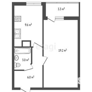 1-к квартира, вторичка, 38м2, 7/10 этаж
