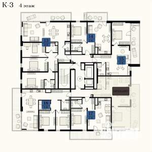 3-к квартира, вторичка, 86м2, 4/12 этаж