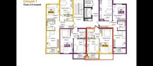 1-к квартира, вторичка, 40м2, 5/9 этаж