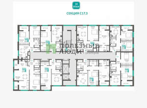 2-к квартира, вторичка, 58м2, 10/16 этаж