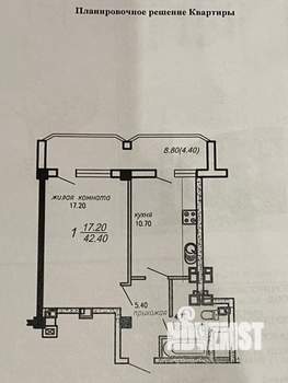 2-к квартира, вторичка, 42м2, 5/11 этаж