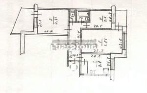 3-к квартира, вторичка, 65м2, 8/9 этаж