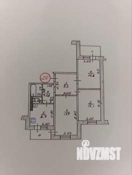 3-к квартира, вторичка, 70м2, 5/9 этаж