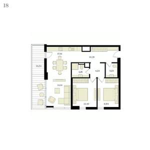 3-к квартира, вторичка, 86м2, 4/12 этаж