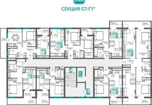 1-к квартира, вторичка, 36м2, 7/9 этаж