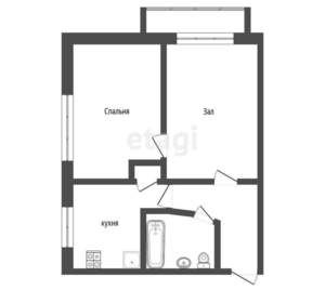 2-к квартира, вторичка, 40м2, 3/5 этаж