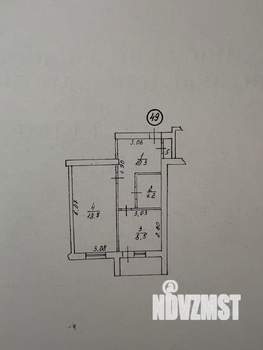 1-к квартира, вторичка, 45м2, 8/10 этаж