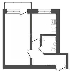1-к квартира, вторичка, 35м2, 5/5 этаж