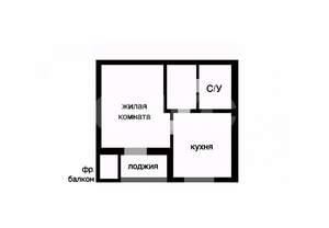 1-к квартира, вторичка, 38м2, 3/5 этаж