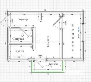 2-к квартира, вторичка, 45м2, 3/5 этаж
