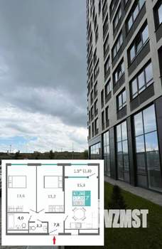 2-к квартира, сданный дом, 61м2, 5/12 этаж