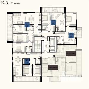 2-к квартира, вторичка, 56м2, 7/12 этаж