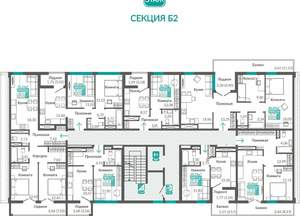 1-к квартира, вторичка, 31м2, 6/9 этаж