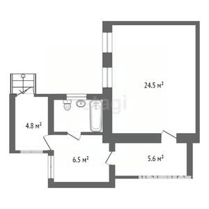 3-к квартира, вторичка, 80м2, 1/2 этаж