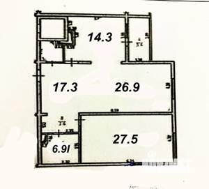 2-к квартира, вторичка, 91м2, 9/10 этаж