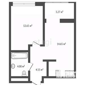 1-к квартира, вторичка, 37м2, 6/17 этаж