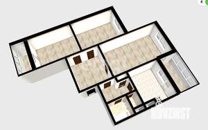 3-к квартира, вторичка, 72м2, 6/10 этаж