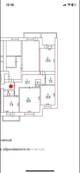 3-к квартира, вторичка, 71м2, 5/9 этаж