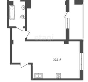 1-к квартира, вторичка, 52м2, 3/10 этаж