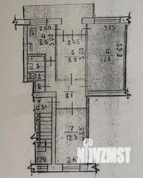 3-к квартира, вторичка, 58м2, 4/5 этаж