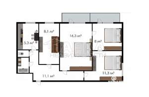 4-к квартира, вторичка, 70м2, 9/9 этаж